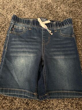 Vigoss Dark Blue Denim Pull-On Kids Shorts with Drawstring